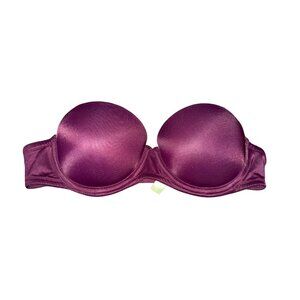 Pink Victorias Secret 32A Underwire Push-Up Bra Purple